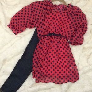 2 pc set Pinky girls sz 7